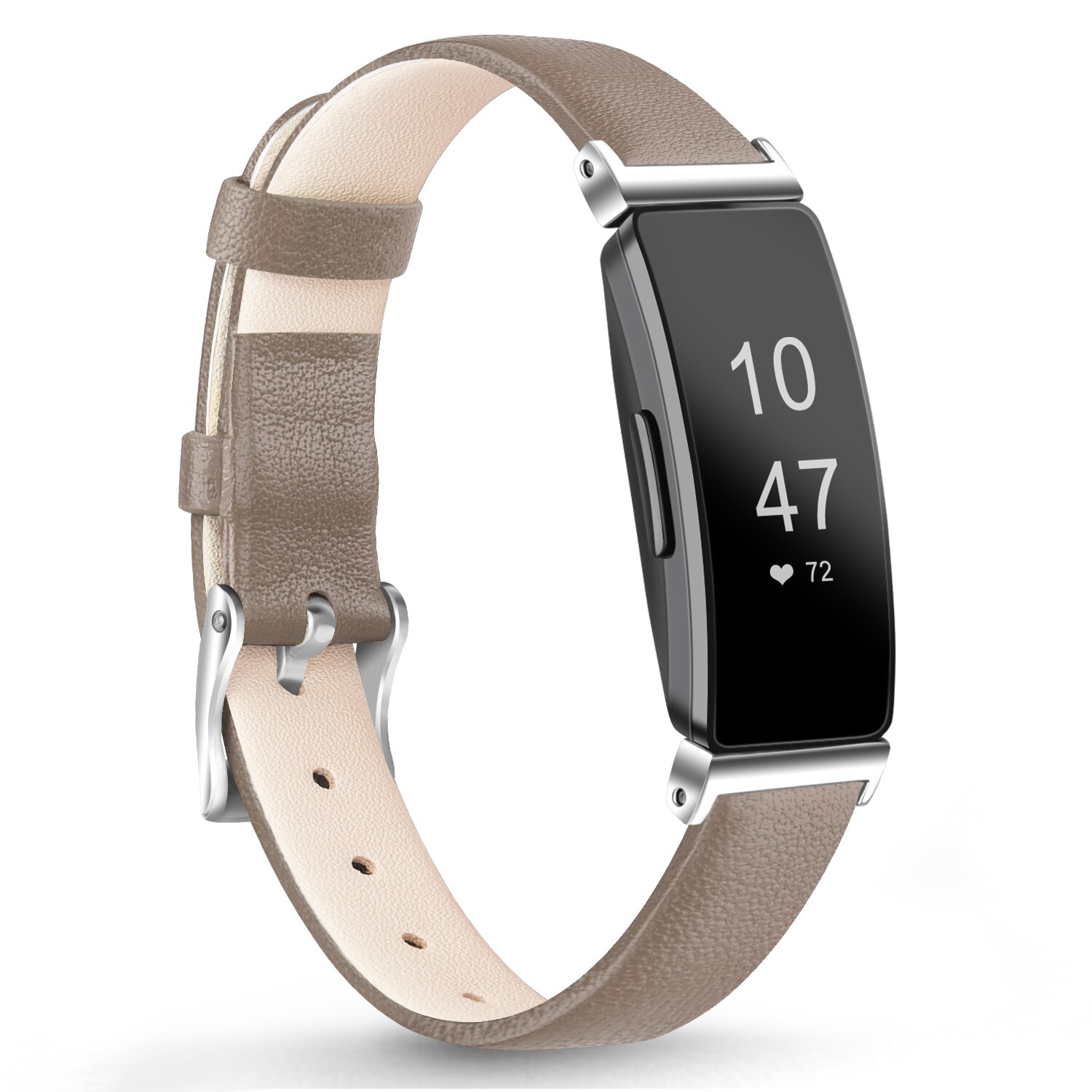 Nuovo cinturino in pelle per Fitbit inspire HR cinturino di ricambio cinturino Smart Watch cinturino da polso in TPU braccialetto per Fitbit inspire HR: Gray