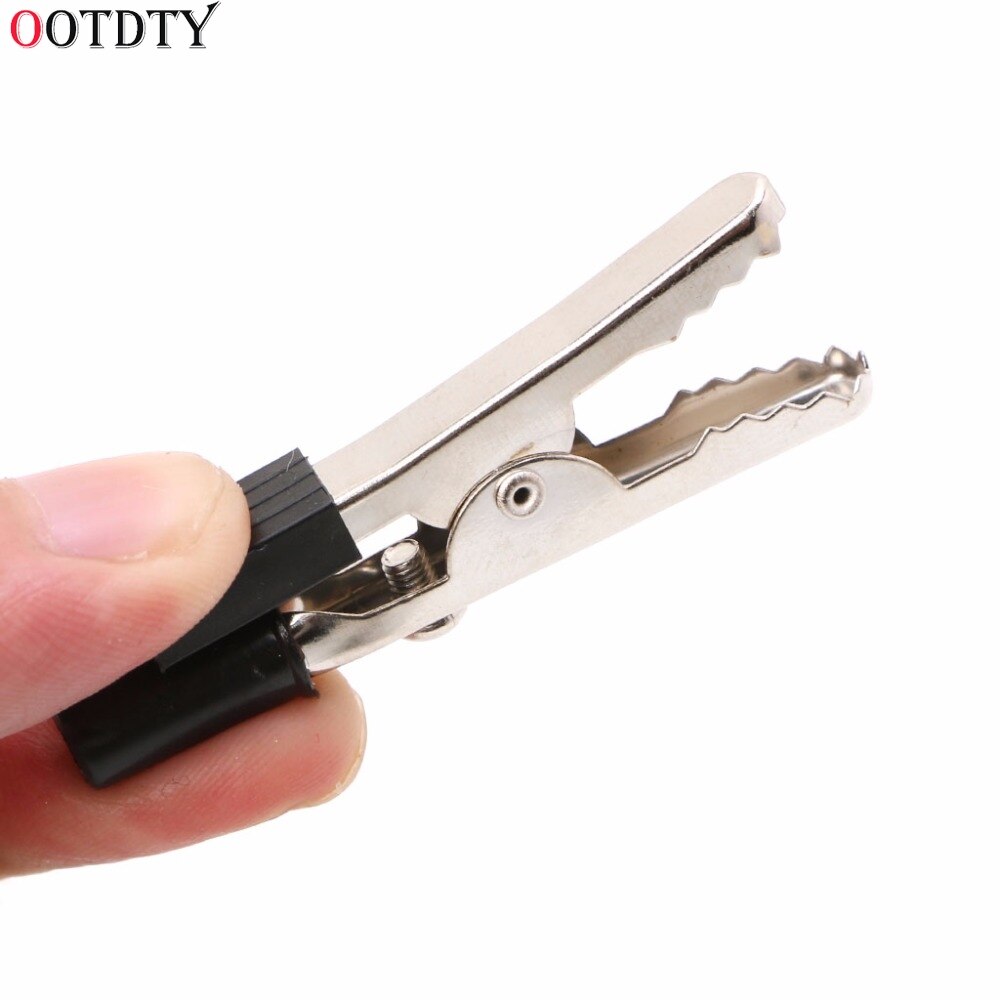 Morsetti a coccodrillo isolati da 10 pezzi morsetti a coccodrillo per test cavi in plastica 52mm