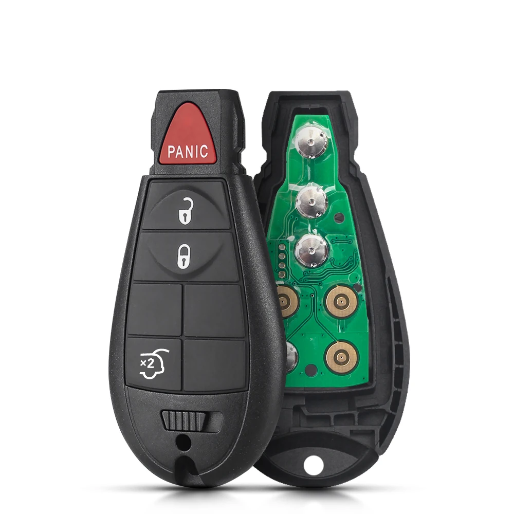 KEYYOU Remote Car Key For Dodge Grand Caravan Journey M3N5WY783X 433Mhz ID46 Chip 5 Button: Blue