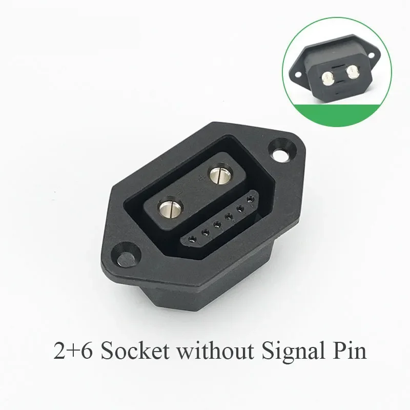 2 + 4/2 + 6 Lithium-Batterie Ladung Steckdose Elektrische Fahrzeug Hohe Strom Entladen Hafen Adapter Stift Ladung Stecker: Grau