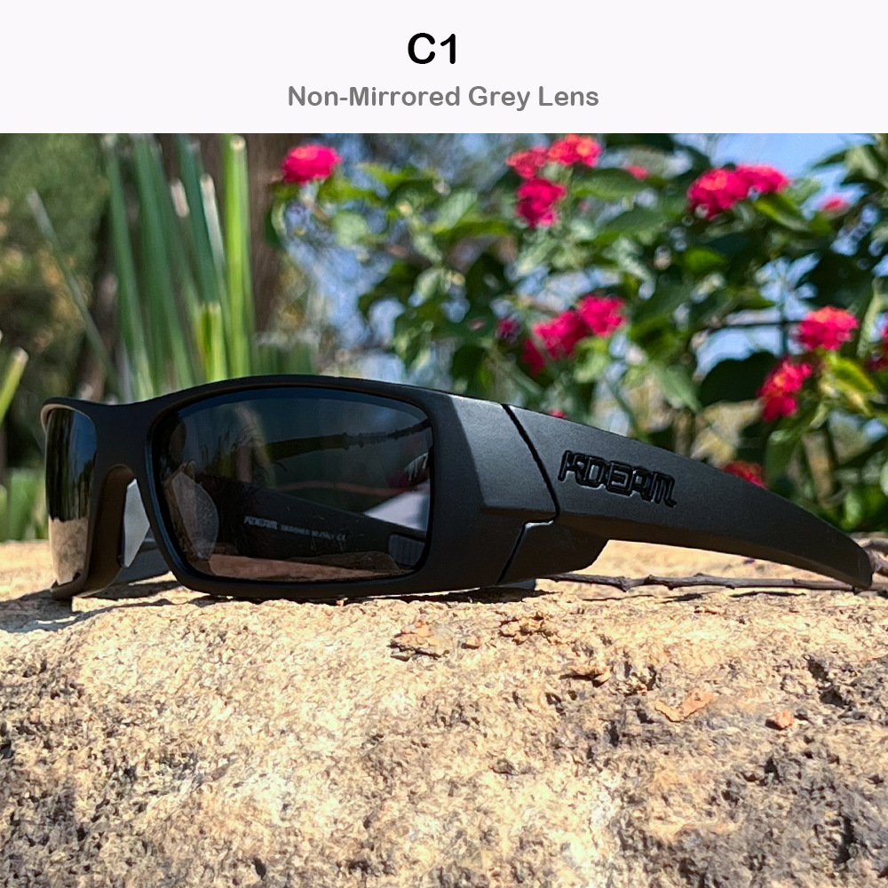 KDEAM Women Polarized Sunglasses Men Outdoor Sports Goggles Beach Fishing Sun Glasses Colorful Shades Eyewear UV400: WHITE / green
