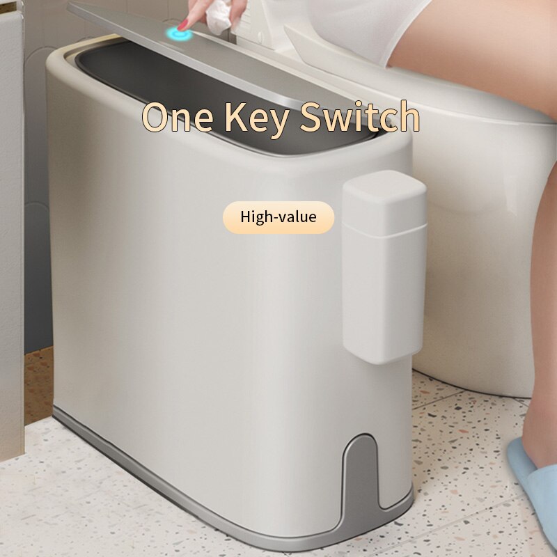 Joybos – poubelle de salle de bain, support de sac poubelle, bac à déchets de recyclage pour seau de cuisine, bac à poussière de Type presse à fissures