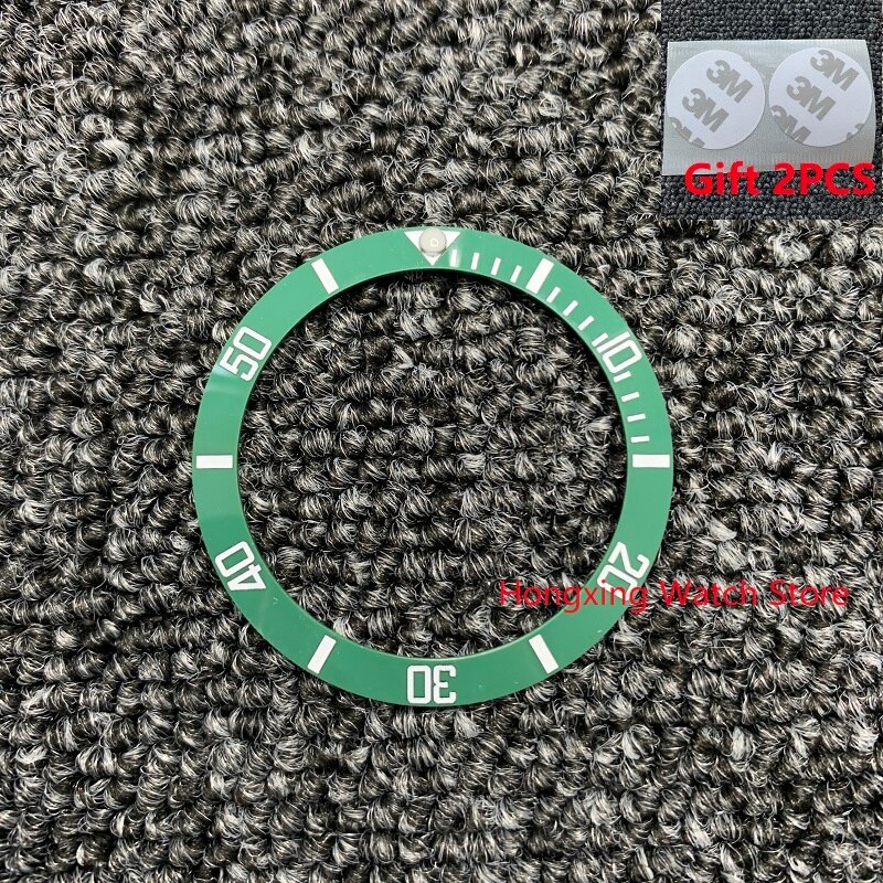 38mm Uhr Ring Keramik Lünette Einsatz Ring für GMT Uhr 40mm Gehäbenutzen Uhr Zubehör Innen durchmesser 30,8mm 2 stücke Band): sub Keramik 1
