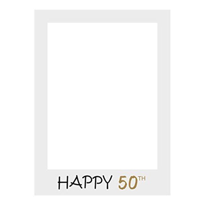 Plus récent Joyeux Anniversaire 30th 40th Photo Stand Accessoires 30 40 50 ans Anniversaire Cadre Photo Photobooth Anniversaire Décorations De Fête: 50 th