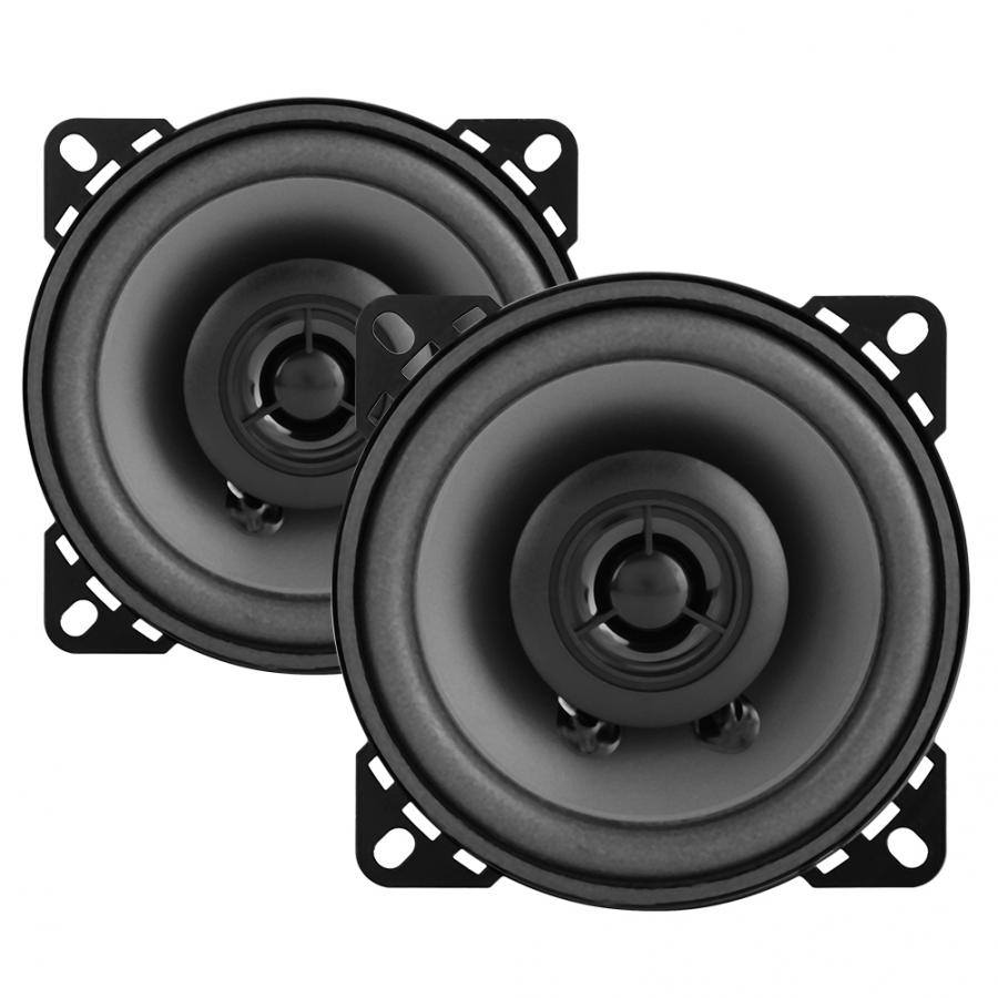 2 stuks 4 &quot;Auto Luidsprekers 60W Auto Gemodificeerde Upgrade Coaxiale Audio Luidspreker Auto Coaxiale Luidspreker Zwart aluminium