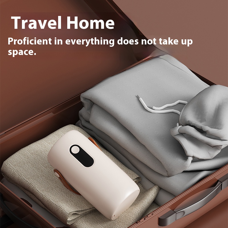 Mini bærbar tørketrommel sammenleggbar elektrisk tørketrommel intelligent tidsbestemt hurtigtørking husholdningsskap med tørkepose kompakt reisestil