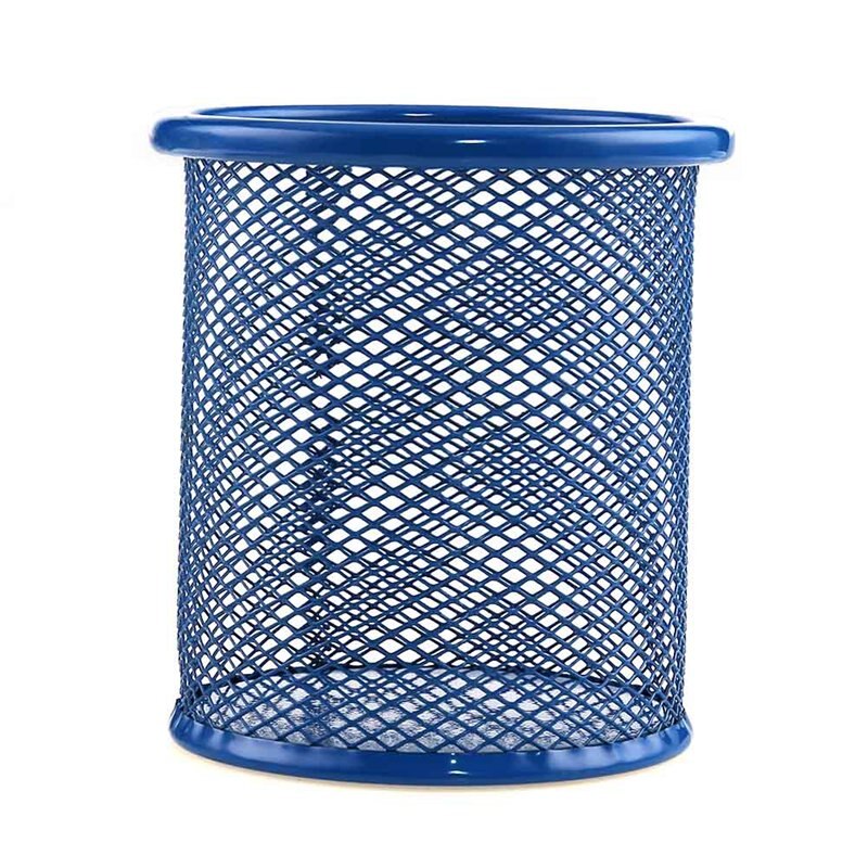 Pennholder kontor skrivebord metall mesh pennestativ blyant papirvarer holder skrivebord organizer stativ blyantveske