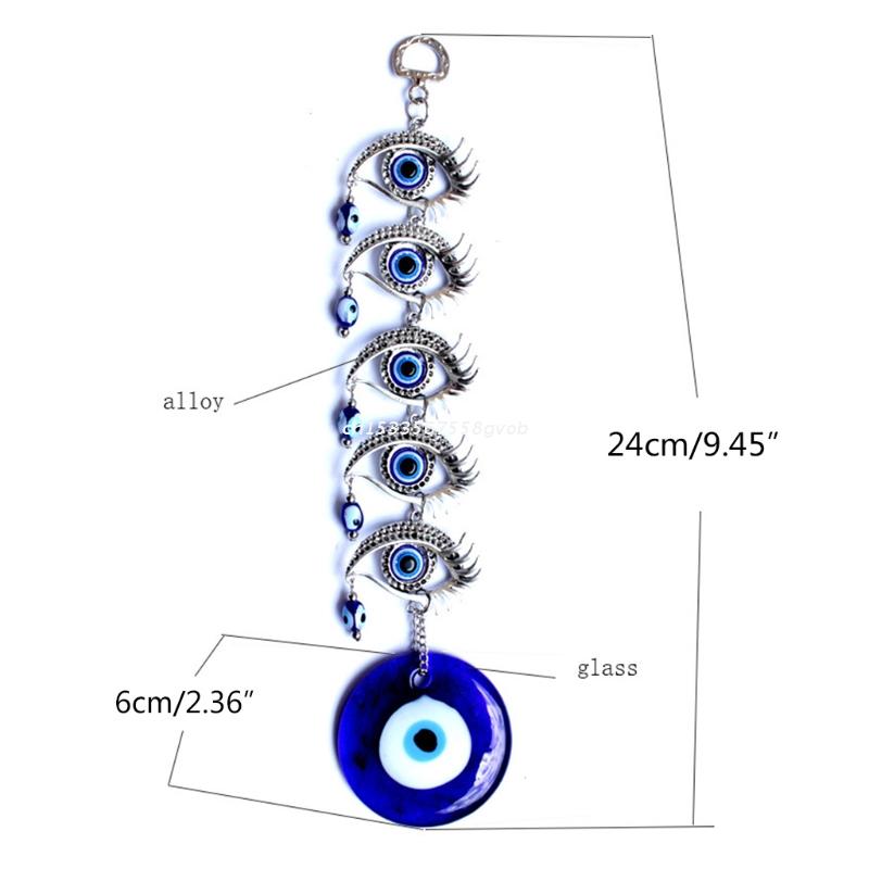 Türkische Blau böse Auge Amulette Zauberstab Hängen Anhänger Wohnkultur Ornament Schutz Segen Glück