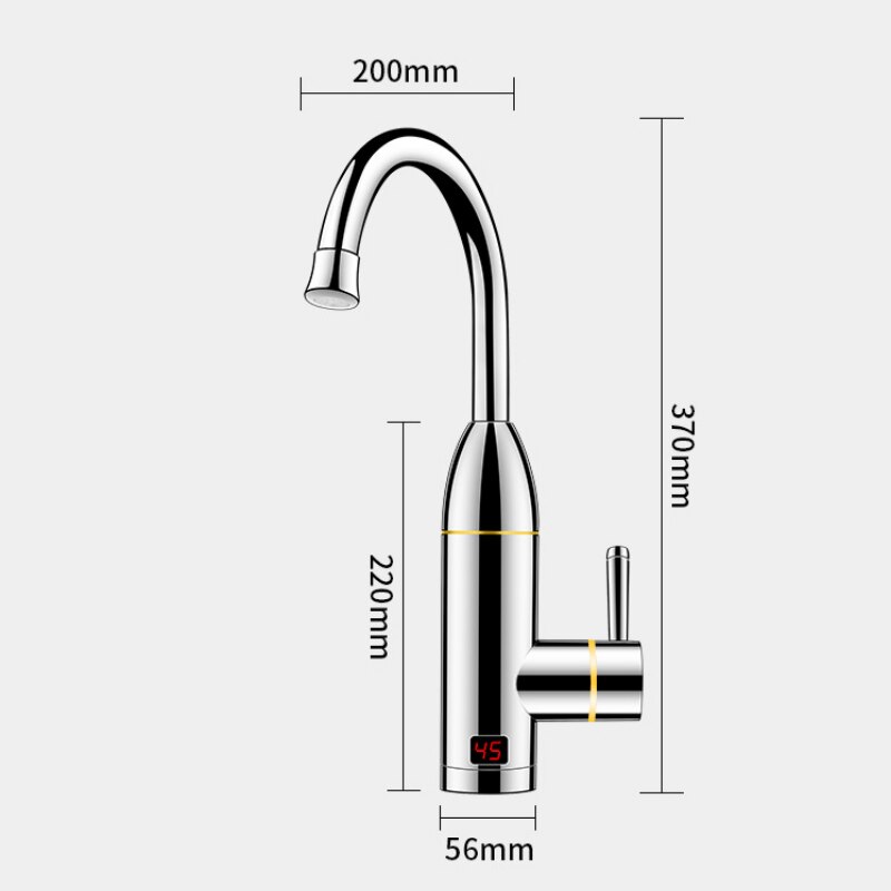 Instant Warm Water Kraan Kraan Elektrische Boiler Badkamer Keuken Tankless Instant Water Kraan 3000W 3S Snelle warmte