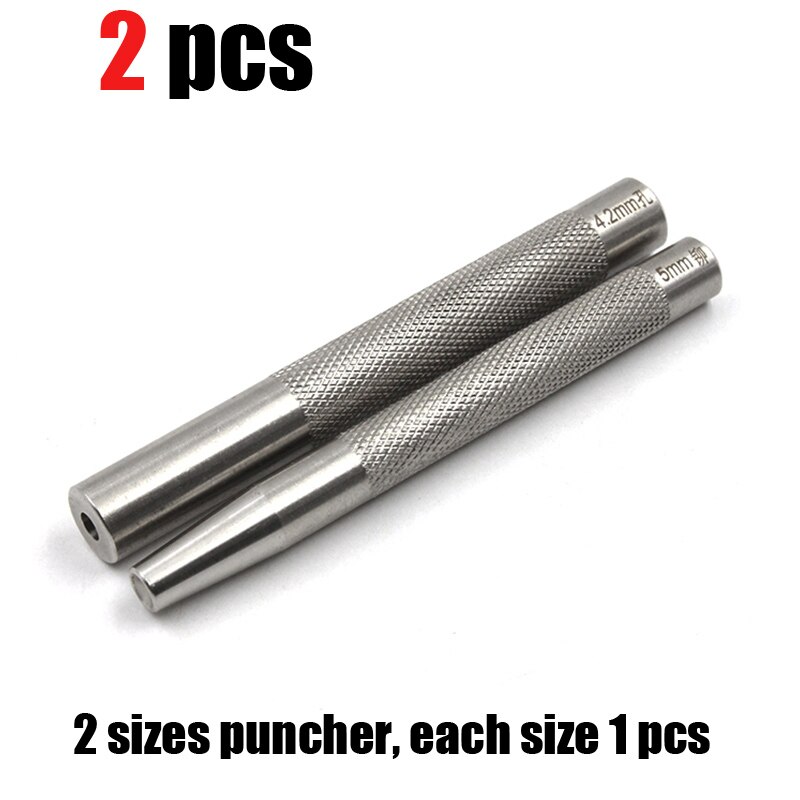 Botones de remache de ajuste DIY, herramientas de ranuras, herramienta de artesanía de cuero y Metal, Base de montaje de remache siete en uno, herramienta de instalación de remache a presión: RX207-Set2