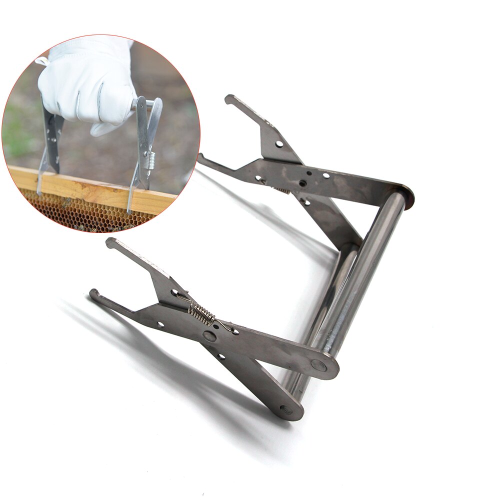 1PCS Beekeeping Bee Hive Frame Holder Capture Grip Lifting Stainless Steel Bees Sting Pliers Tools Supplies