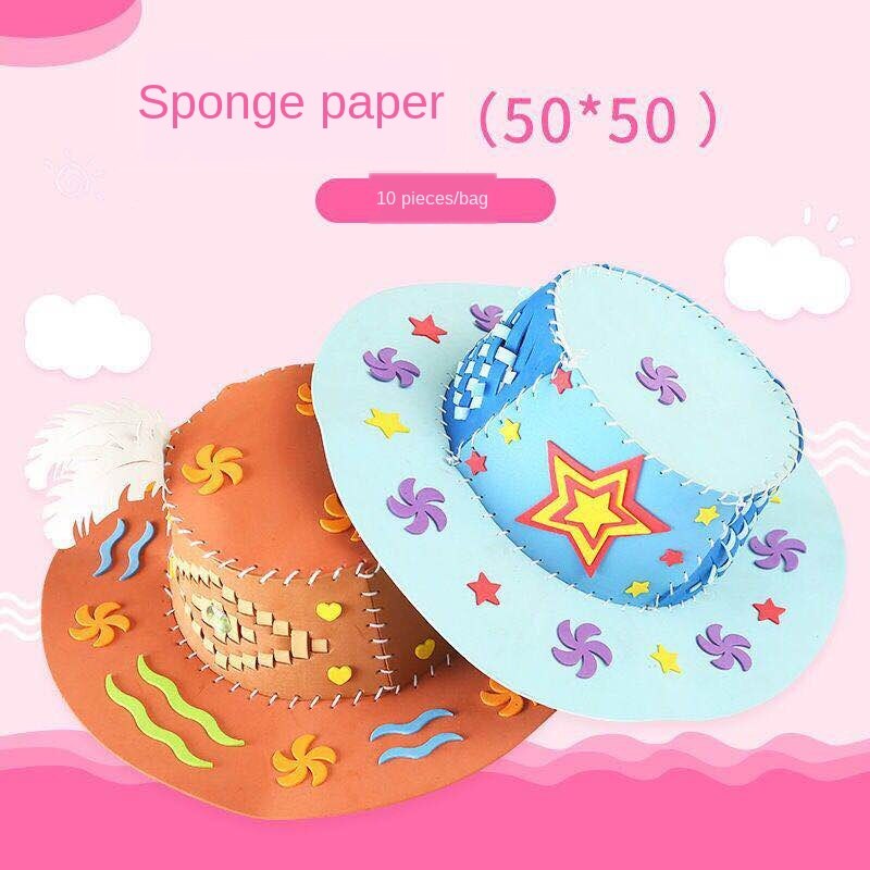 50*50CM/1MM EVA Foam Paper Handmade Foam Sheets Sponge Paper DIY Handcraft Materials Multicolour Flower Prop Party Christmas