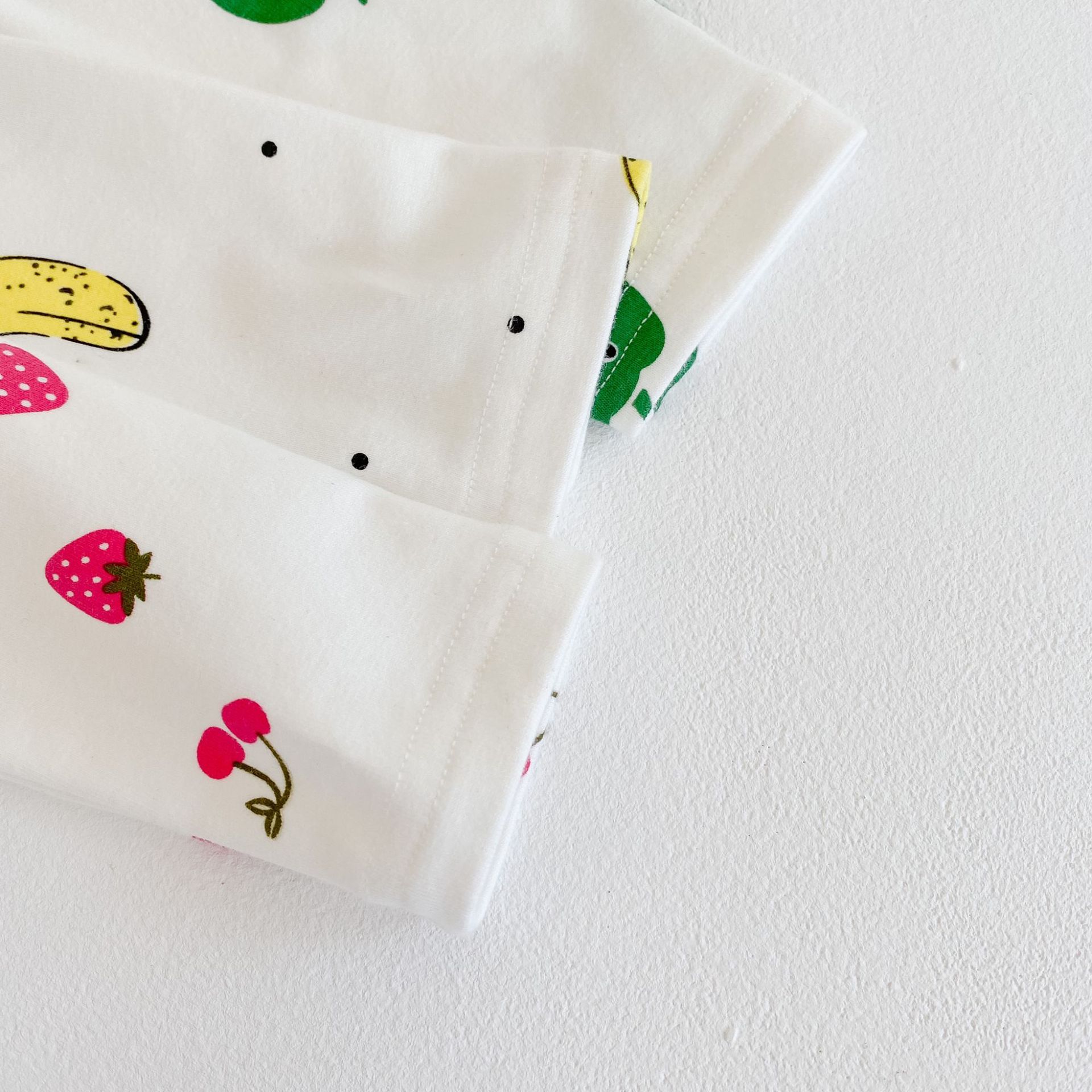 Herfst Baby Meisje Bodysuits Jongens En Meisjes Fruit Gedrukt Een Stuk Pak Bodysuit Kruipen Kleding Hoed Baby Meisje kleding