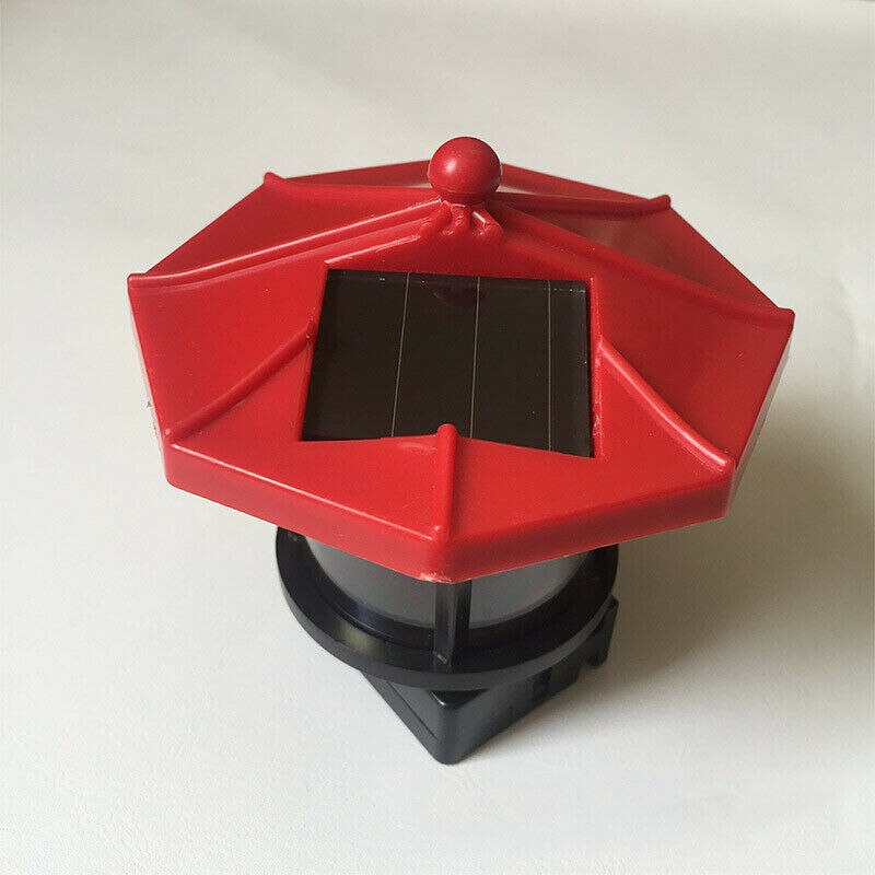 Solar Powered Lighthouse LED Garden Ornament Rotating Light Tower Outdoor Garden Yard Lighting Decor Lawn Lamp Lighting