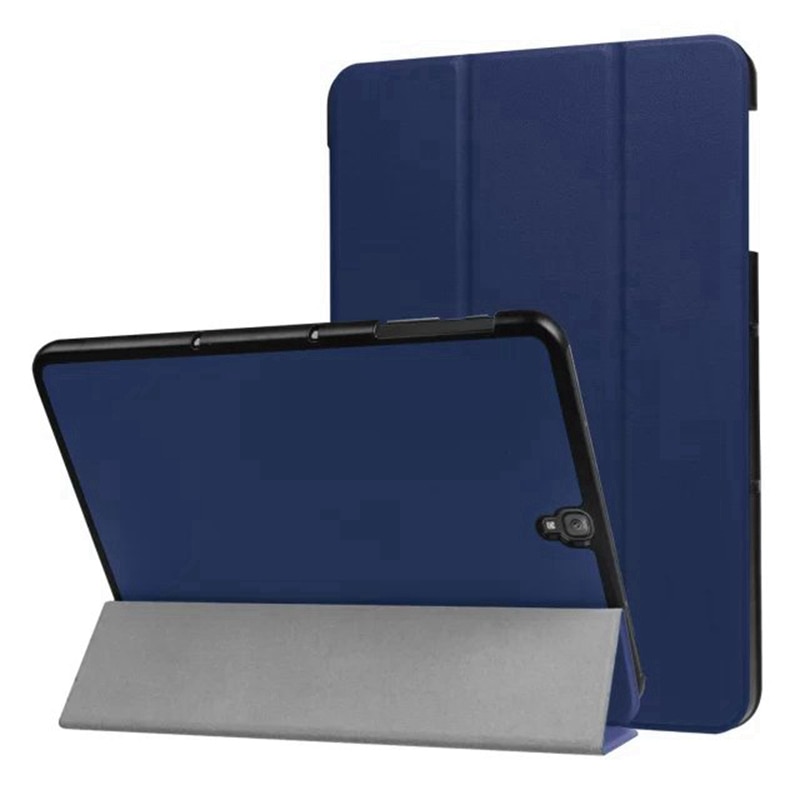 Slim Magnetische Folding Stand Pu Leather Case Voor Samsung Galaxy Tab S3 S3 9.7 SM-T820/T825/T829 9.7 inch Tablet Case + Filmpen