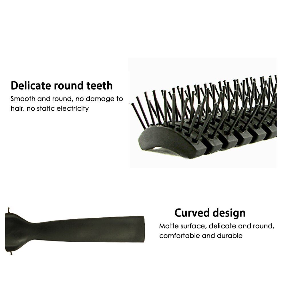 Men Plastic Vent Hair Brush Comb Anti-Static, Massage Hair Care Ribs Comb