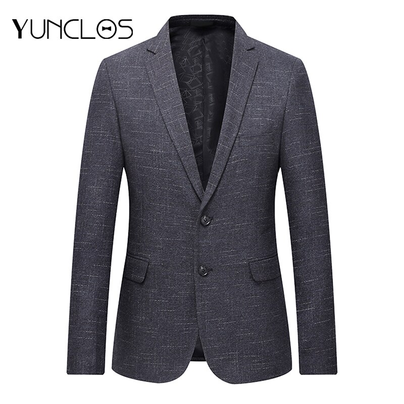Yunclos herfst slim fit heren pak blazer klassiek engels kostuum jasje casual heren blazer gala blazers