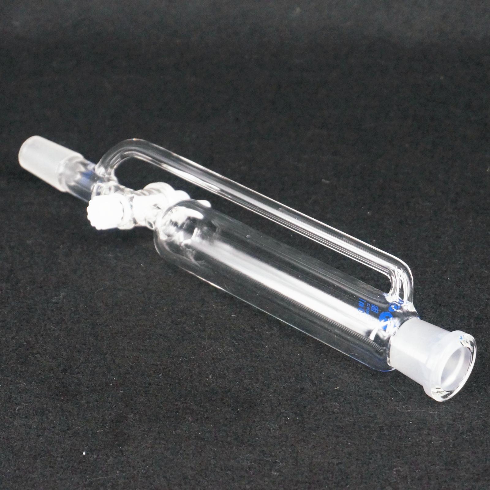 50ml kemi laboratorietrykudlignende tilskudstragt 24/29 led med ptfe stophane