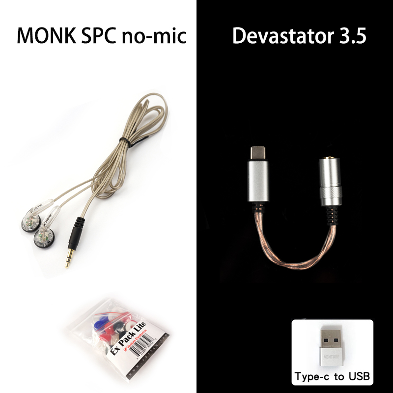 Venture Electronics VE Monk Plus SPC 3.5SE/2.5TRRS/4.4TRRRS Earbuds Hifi Earphones for pc & mobile phone: PURPLE