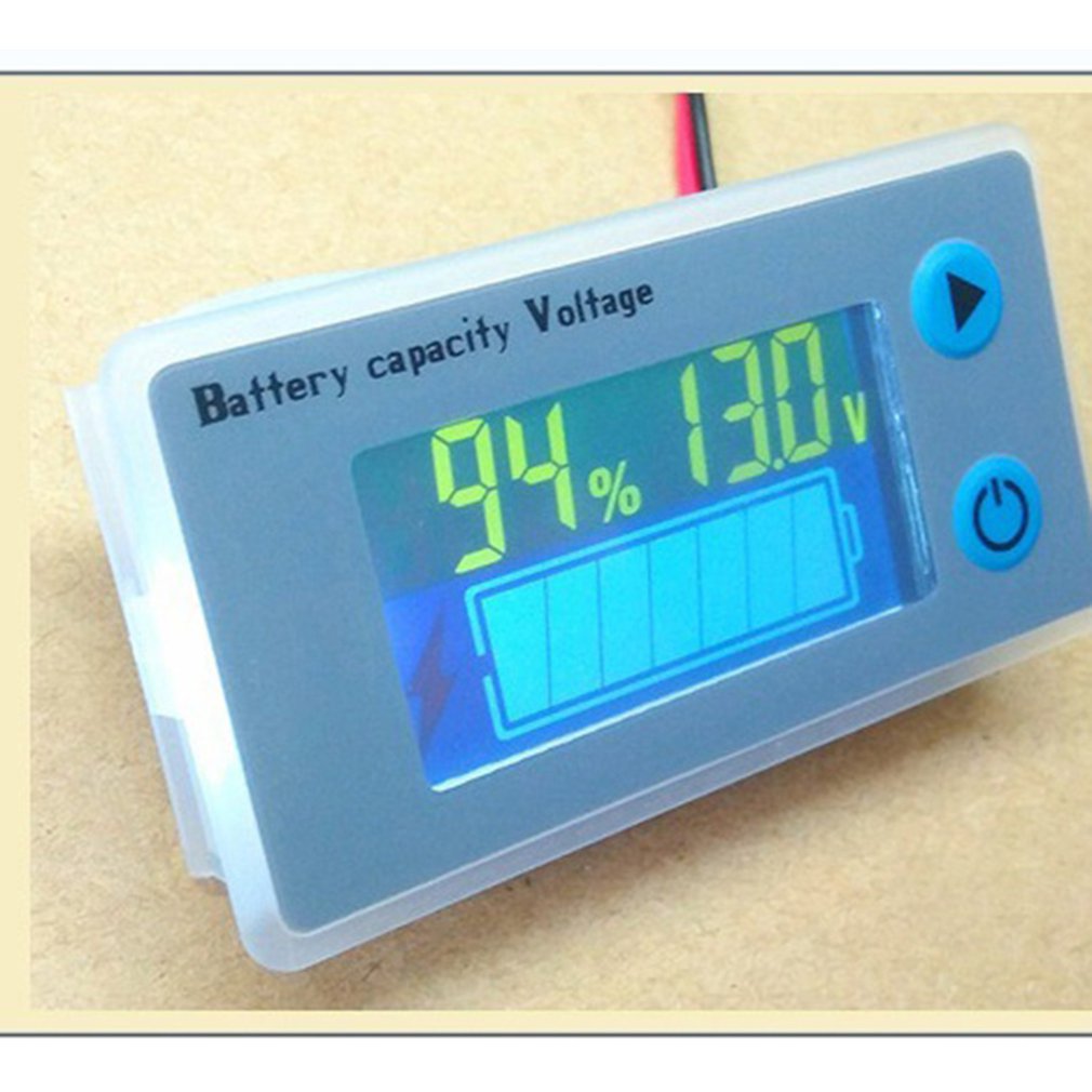 Universele 10-100v lcd auto zuur lood lithium batterij capaciteitsindicator digitale voltmeter spanningstester monitor js -c33