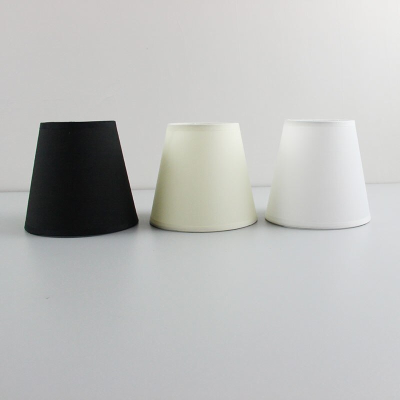 2 stk moderne hvid, sort farve plast lampeskærm dæksler, pvc lampeskærme , e14 hul 3cm