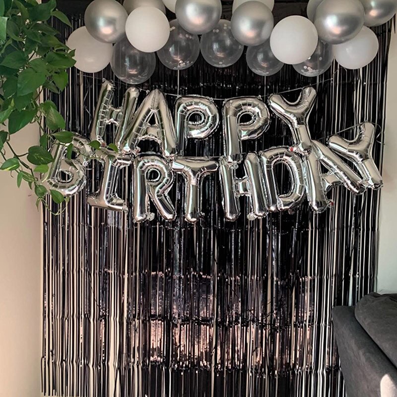 Happy Birthday Balloons Banner Buchstaben Folie Ballons für Baby Dusche Kinder Geburtstag Party Dekoration Alphabet Air Ballon Girlande