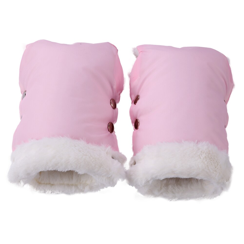 1 Paar Wandelwagen Handschoenen Waterdichte Kinderwagen Accessoire Winter Warme Wandelwagen Handschoenen Zachte Handschoenen Hand Muff Kinderwagen Accessoires: Roze