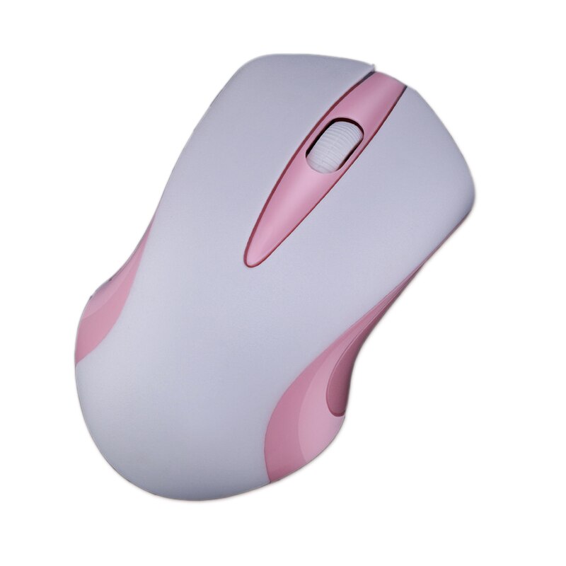 WINS XP/7/8/10 Mini Small Wireless Mouse Optical 1200 DPI Mice Pink 2.4G Wireless for Laptop Desktop Portable Mice: Pure white