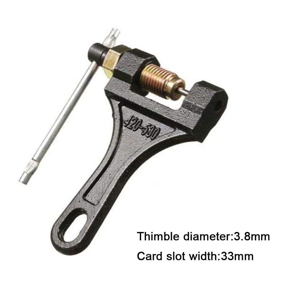 Motorcycle Chain Breaker Link Removal Splitter Motor Chain Cutter Riveting Tool 415-530: Default Title