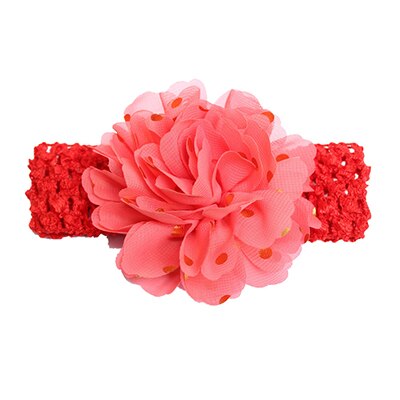 Pailletten Grote Bloemen Elasticiteit Brede Baby Hoofdband 12 Kleuren Haar Accessoires Kinderen Stamping Chiffon Haarband: I