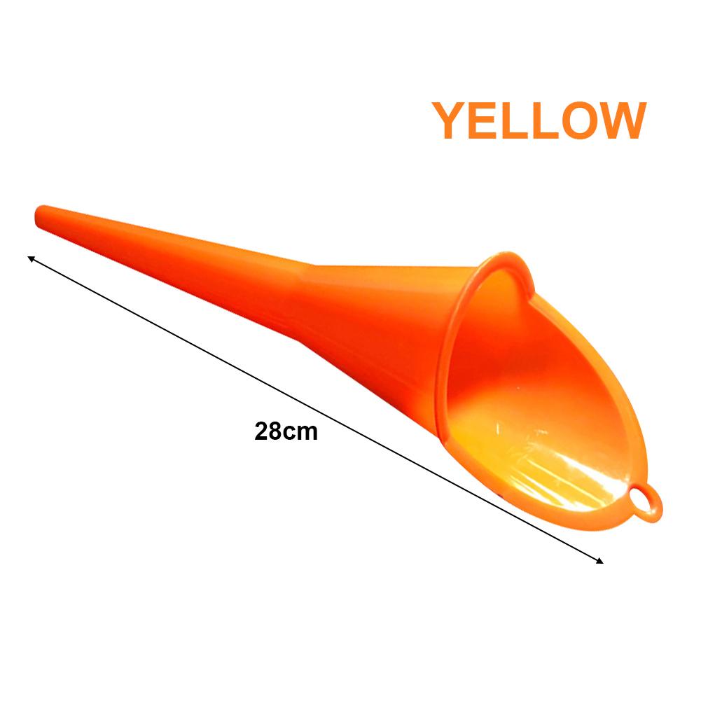 embudo de combustible para motocicleta, embudo multifunción de plástico, embudo de repostaje, accesorios de motocicleta, triangulación de envíos: Yellow