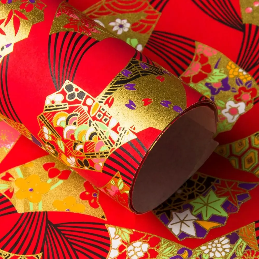 Material artístico, papel para envolver de estilo japonés, papel cortado con patrón de Sakura, papel de Origami, papel artesanal de 42x58cm, corte de papel: Azul oscuro