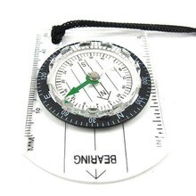 Multifunction Ruler Compass Map Scale Ruler Camping Hiking Survival Compass Survival Guiding Tool