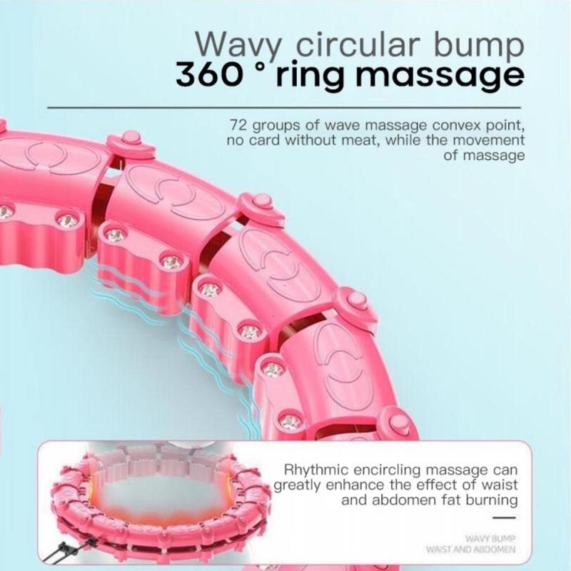 Fitness Smart Sport Hoops Thin Waist Belly Exercise Detachable Massage Hoops Yoga Fitness Equipment Home Training Weight Loss
