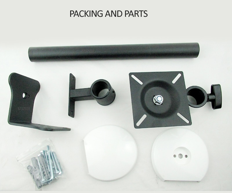 ) DL-W900 VESA 75X75 100X100 15kg monitor Wall mounted bracket stand holder LCD tv support 360 degree rotating