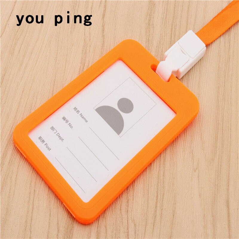 Lanyards korthylse kredittkort merket holder lanyards badge holder sykepleier navneskilt id merke holder id kort holder: Oransje