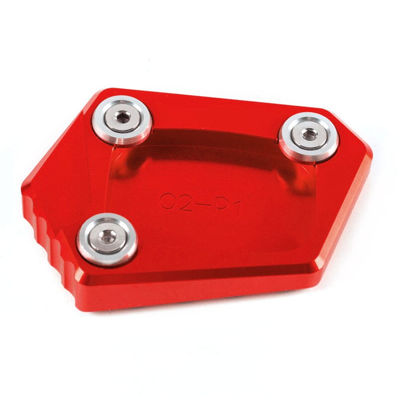 CNC Motorfiets Side Stand Extension Pad Uitbreiding Kickstand Plaat Voor Honda NC700S/X CBR600RR CBR650F CBR600F CBR500R CBR250R: Red