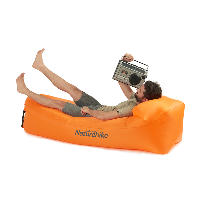 Naturehike bærbar oppustelig luftsofa camping søvn airbag strand sofa sammenklappelig liggestol fritid liggende stol lounge  nh18 s 030- s