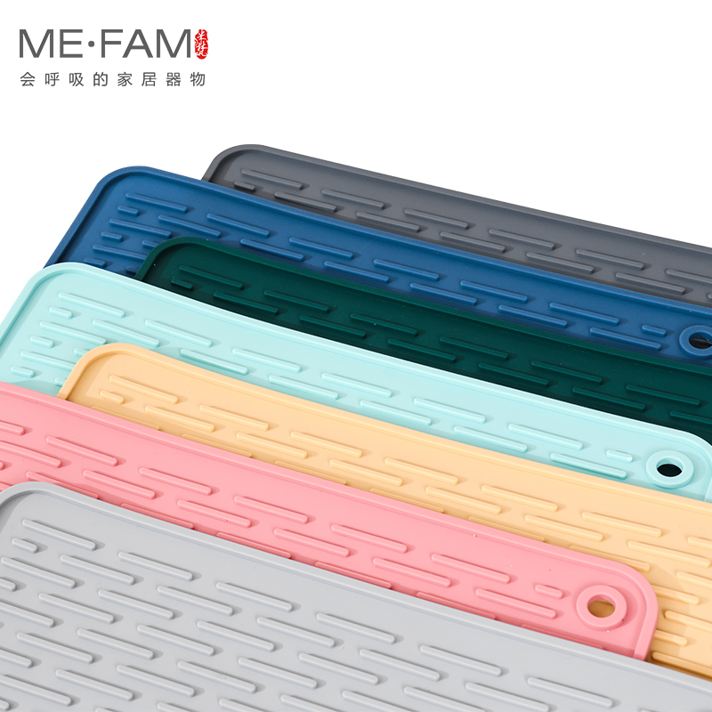 Siliconen Droogmat Schotel Kom Cup Antislip Anti Pad Onderzetter Pannenlap Mat Lepelsteun Aftappen Coaster Aanrecht Placema
