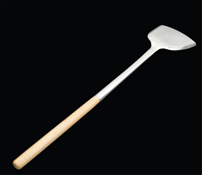 80cm long Handle big stainless steel chef cooking canteen spatula shovel Fried vegetable shovel Canteen tools kitchen items