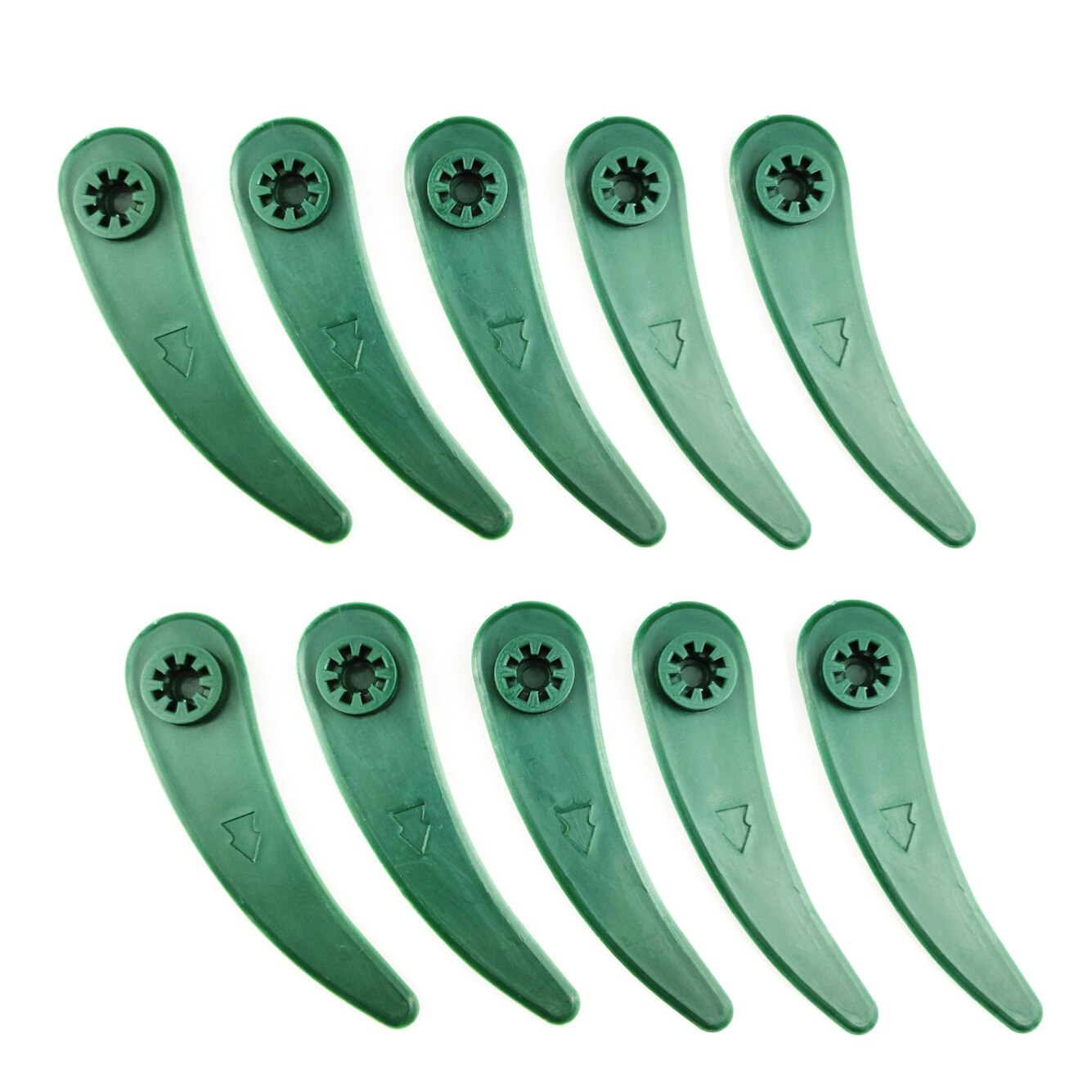 10pcs Mower Blades Garden Lawn Trimmer Accessories Plastic Cutting Blade Garden Tool Set