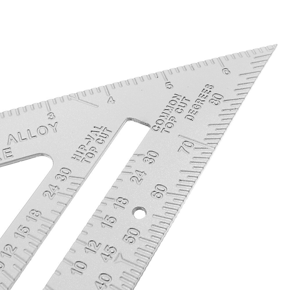 7 12 Triangle Ruler – Aluminum Alloy Metric Angle Measuring Tool (300mm) For Woodworking