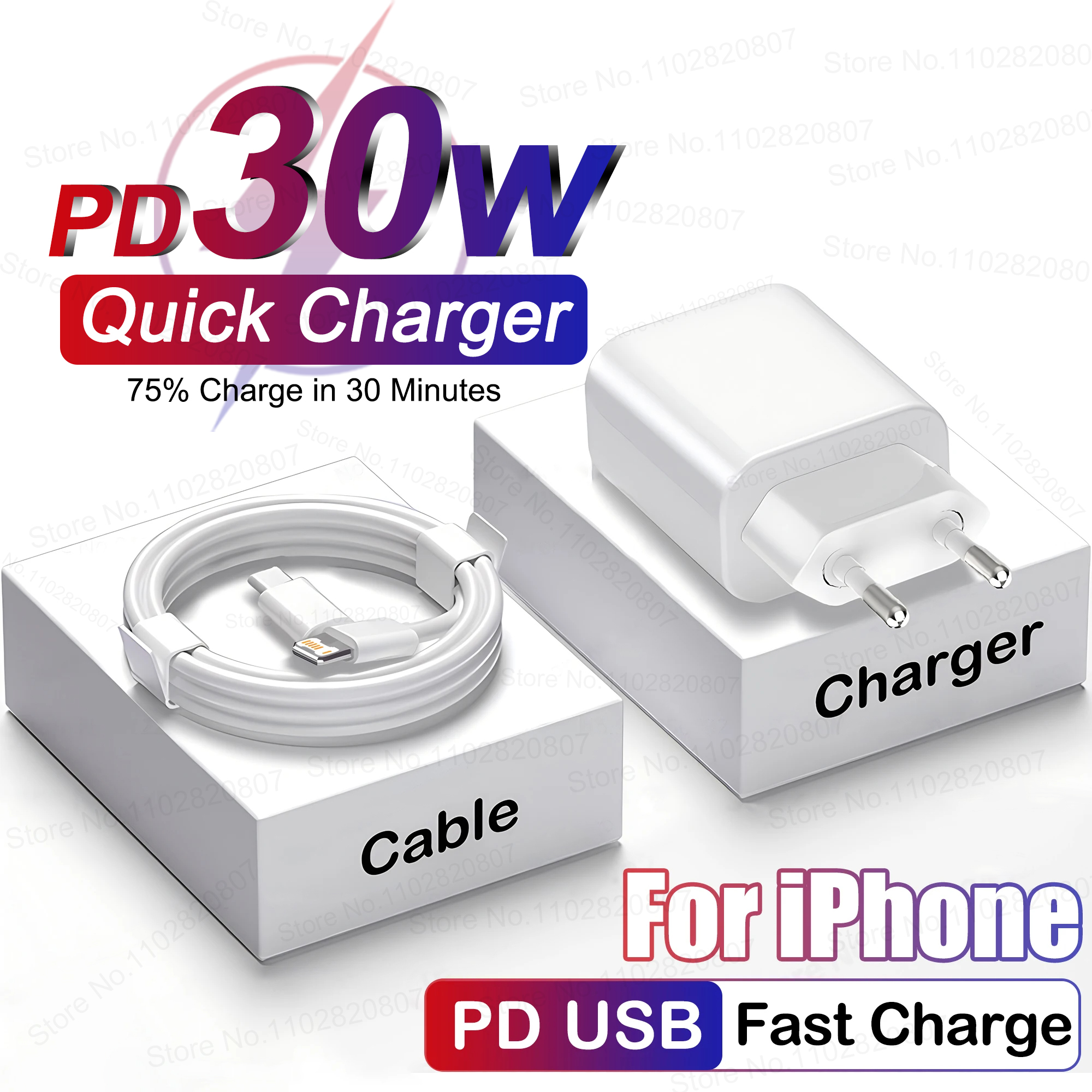 PD 20W snellader voor Apple iPhone 14 13 12 11 Pro Max 8 Plus XR X Snel opladen Type C-kabel USB C-laders Telefoonaccessoires