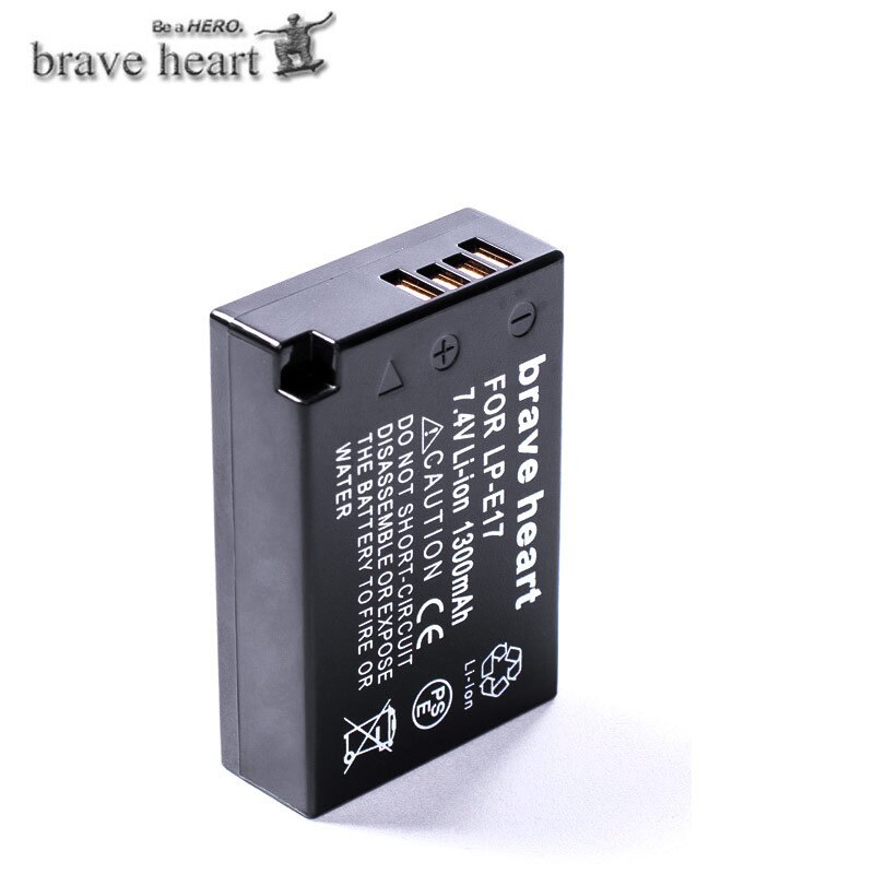 LP-E17 LP E17 LPE17 batería recargable de litio 1300mAh de batería de la cámara Digital Canon EOS M5 M6 200D T6I T6S 750D 760D 77D X8I: 1battery