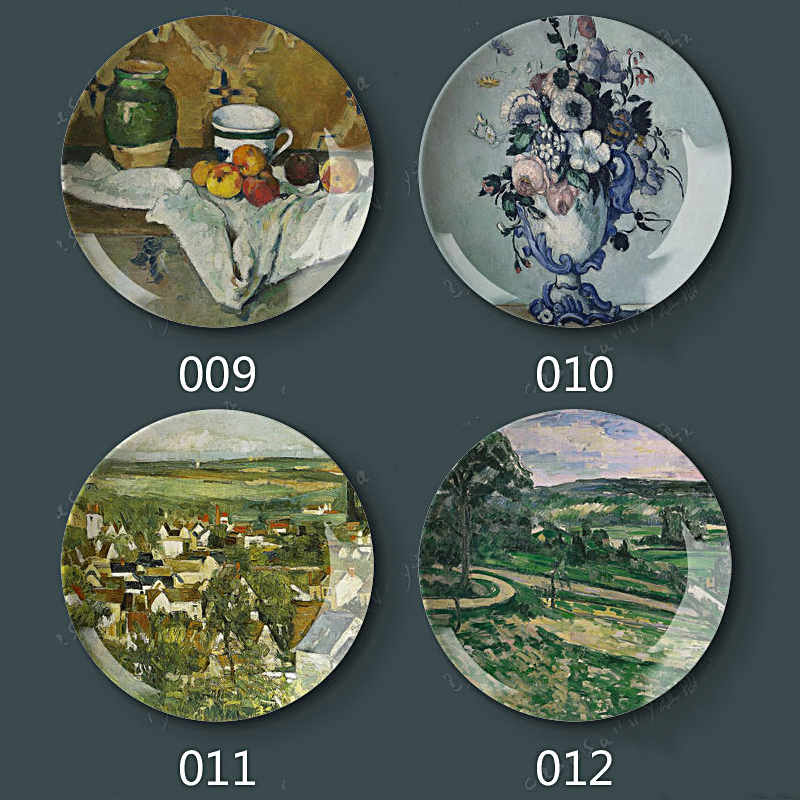8 "Inch 20.5Cm Diameter Paul Cezanne Schilderen Porselein Decoratieve Thuis Hal Muur Opknoping Plaat Arts Disc