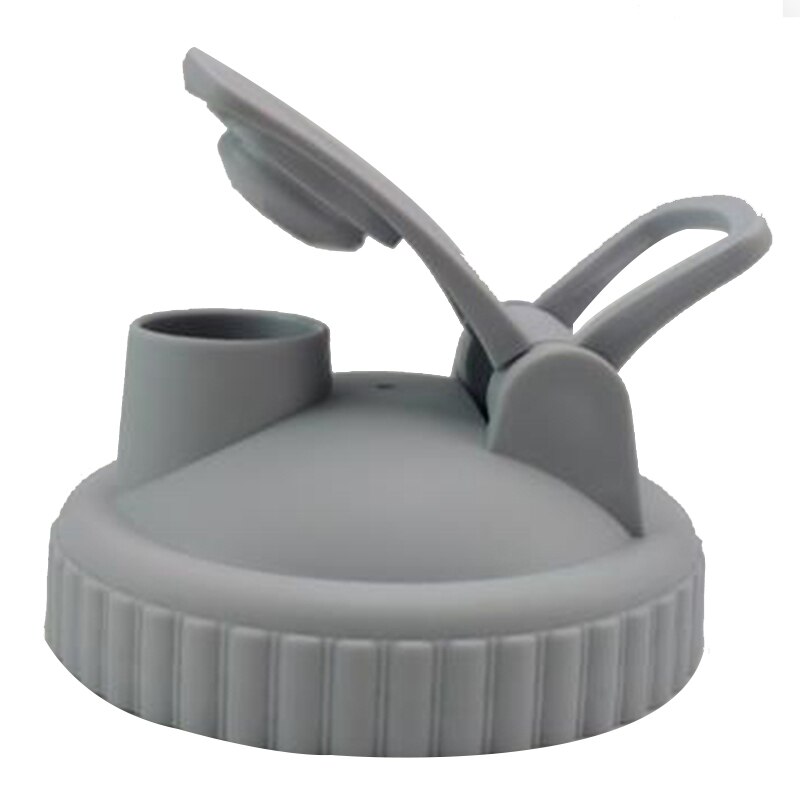 Mason Jar Lids Cover Sealing Lid Anti-leakage with Straw Hole Wide Mouth Cute Decorative Capfor Leak-proof Bottle Cover: Grey / 86mm