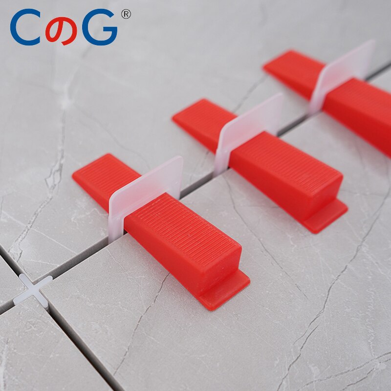 301pcs Floor Spacer Tile Leveling System Spacer 1mm Clips For Tiling Flooring Tools 200 Pieces Clips + 100 Pcs Wedges + Pliers