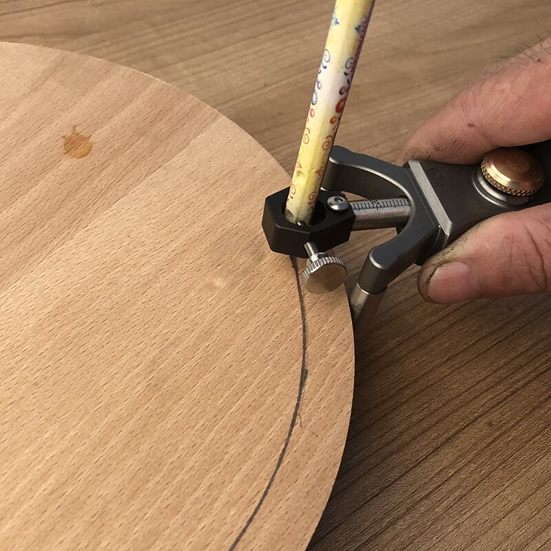 2 en 1 ligne circulaire Scribe parallèle dessin ligne Scriber règle outils de travail du bois outil de marquage multifonction