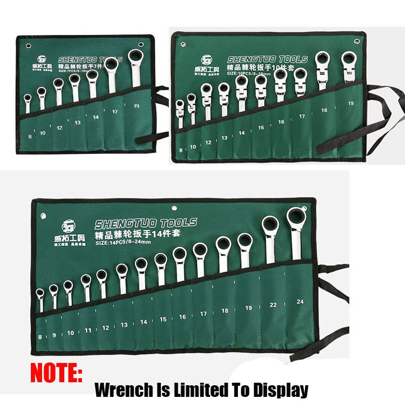 1Pcs Canvas Wrench Storage Bag Roll Up Foldable Spanner Organizer Spanner Combination Hanging Bag for Spanner Tool Organizer