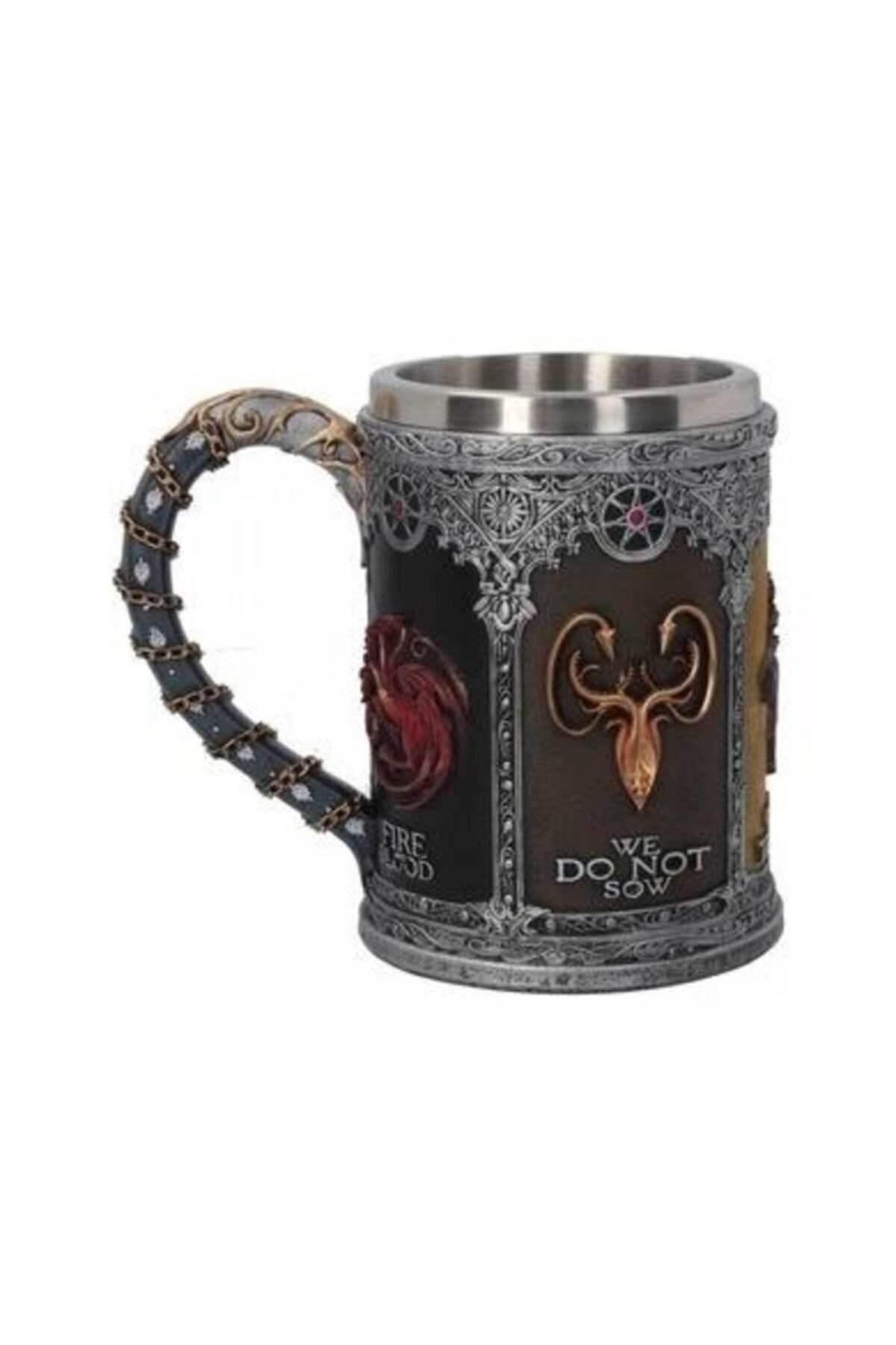 Beer Glass Skull Mug Espresso Coffee Cup Set Handmade Beer Mug Tea Glass Whiskey Glass Tumbler Drinkware steel resin 3D: Green